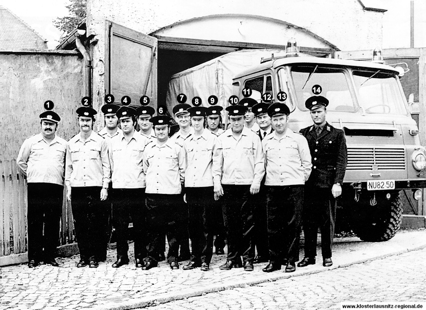 Gemeinde und Freiwillige Feuerwehr Bad Klosterlausnitz am 01.05.1958